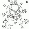 Coloriage Père Noël Et Sac À Jouets destiné Coloriage De Père Noel Gratuit A Imprimer