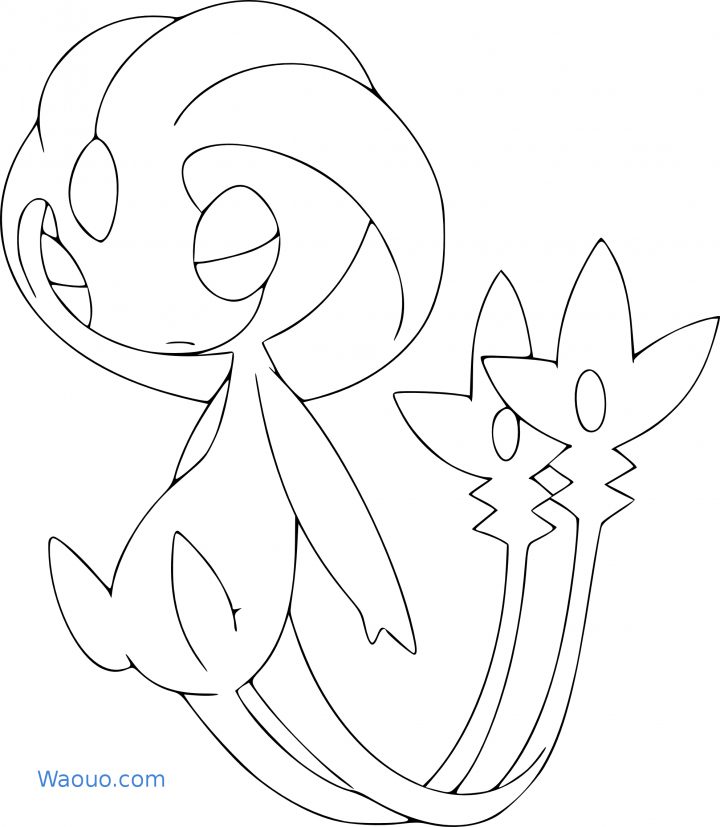 Coloriage Pokemon Légendaire Créhelf À Imprimer tout Coloriage De Pokémon Légendaire