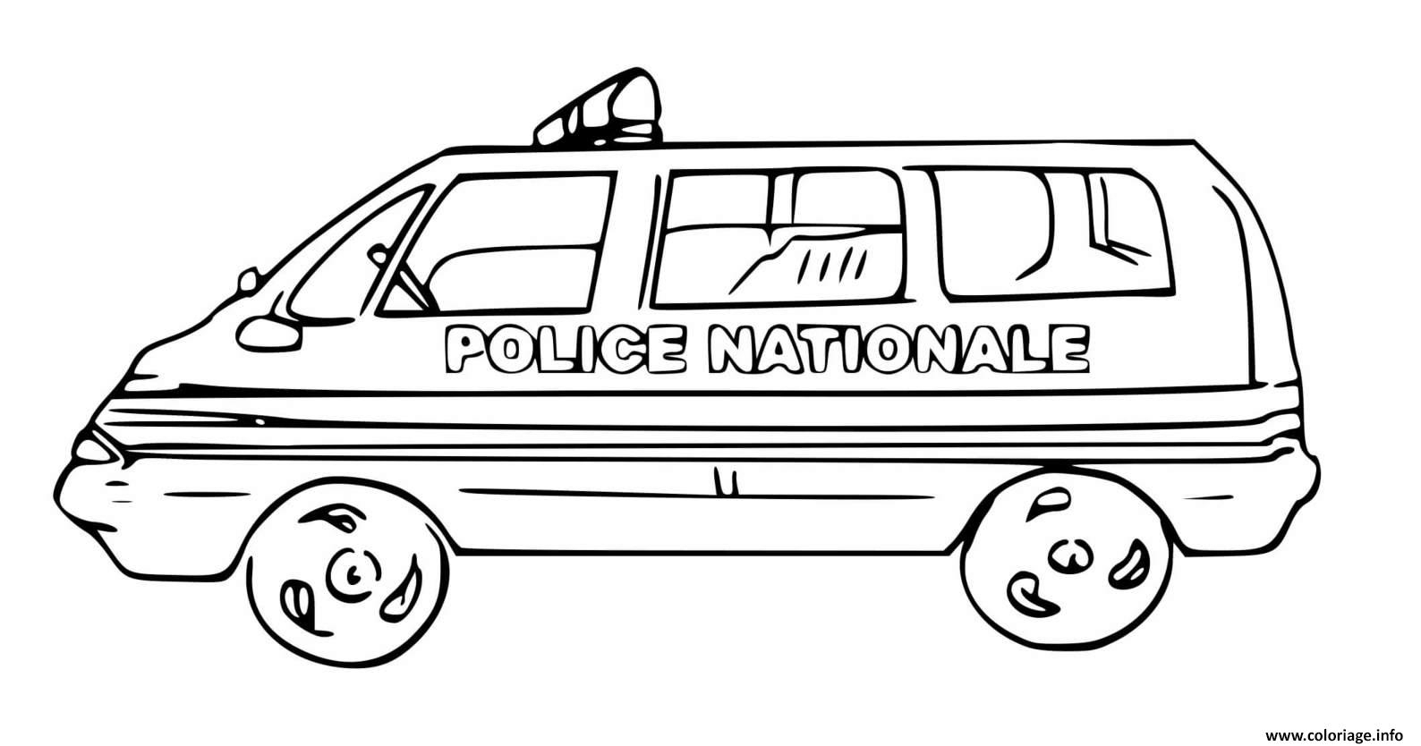 Coloriage Police Nationale Dessin Police À Imprimer serapportantà Coloriage Voiture Police