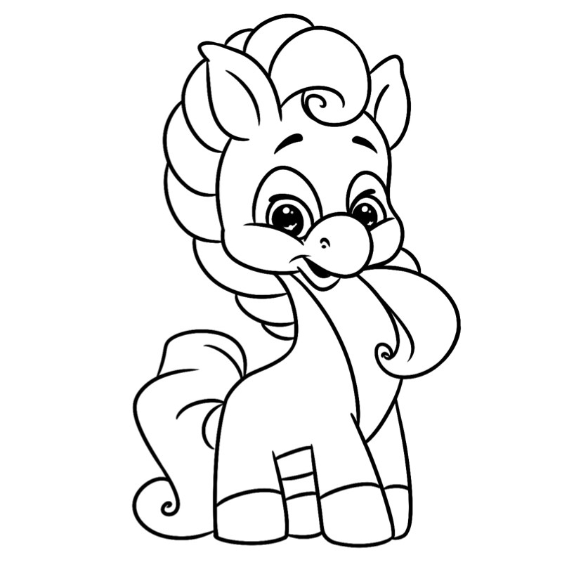 Coloriage Poney #13 - Un Dessin À Imprimer De Tête À Modeler pour Poney A Imprimer