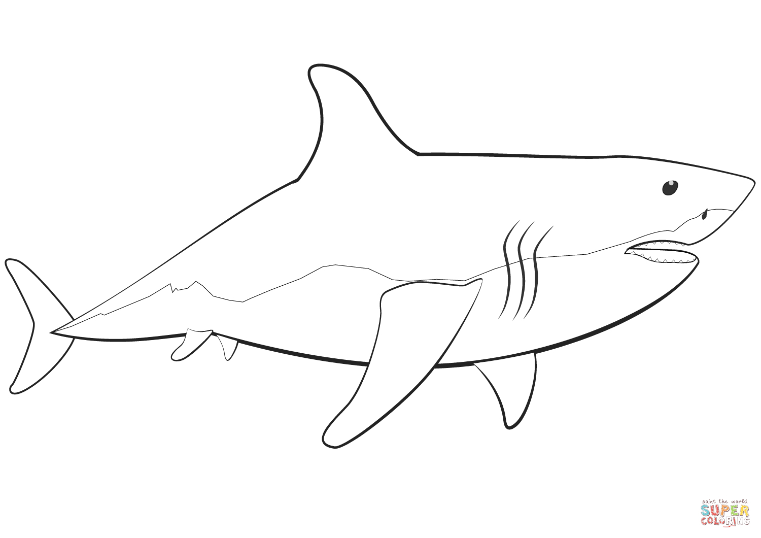 Coloriage Requin À Imprimer - Primanyc destiné Coloriage A Imprimer Requin