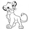 Coloriage Simba En Ligne Dessin Gratuit À Imprimer avec Lion Facile A Dessiner