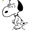 Coloriage Snoopy #27232 (Dessins Animés) - Album De Coloriages dedans Dessin De Snoopy