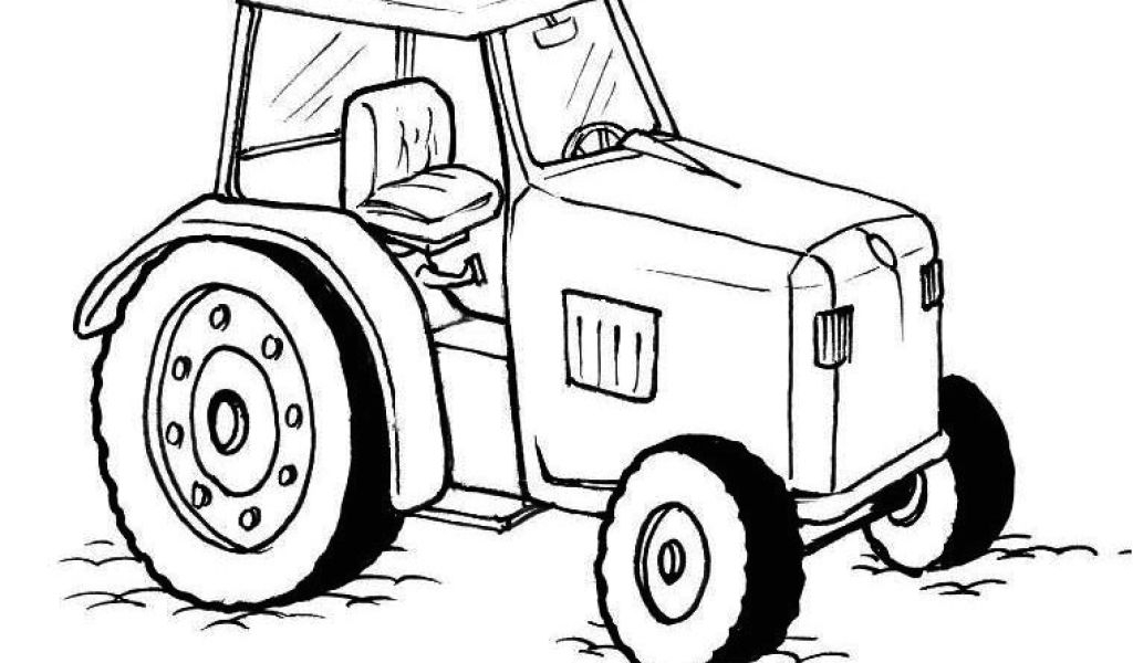 Coloriage Tracteur John Deere À Imprimer Coloriage à Dessin Animé De Tracteur John Deere