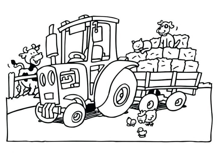 Coloriage Tracteur Tom À Imprimer  Arouisse.com