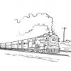 Coloriage Train 6 - Coloriage Trains - Coloriages Transports pour Dessin Locomotive