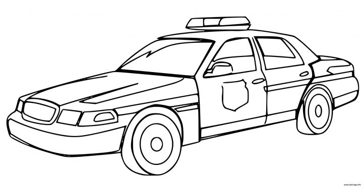 Coloriage Voiture De Police De New York Usa Dessin Voiture tout Coloriage Vehicule