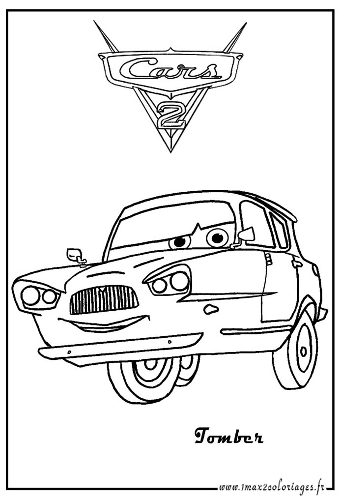 Coloriages Cars2 3 - Coloriage Cars 2 - Coloriages Pour avec Coloriage Voitures Cars
