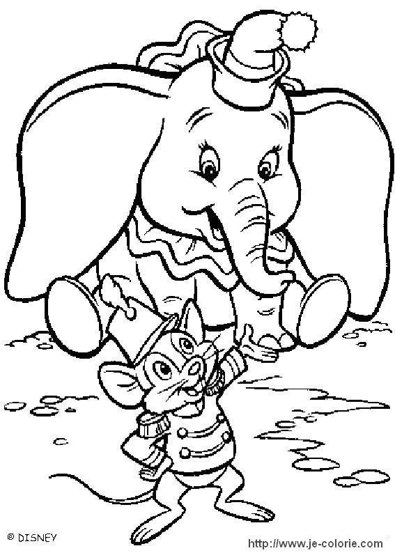 Coloriages Dumbo | Coloriage, Pages De Coloriage Disney à Dessin Dumbo