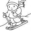 Coloriages Pour Les 3 - 4 Ans - Enfant Skieur A Imprimer avec Dessin Enfant De 4 Ans
