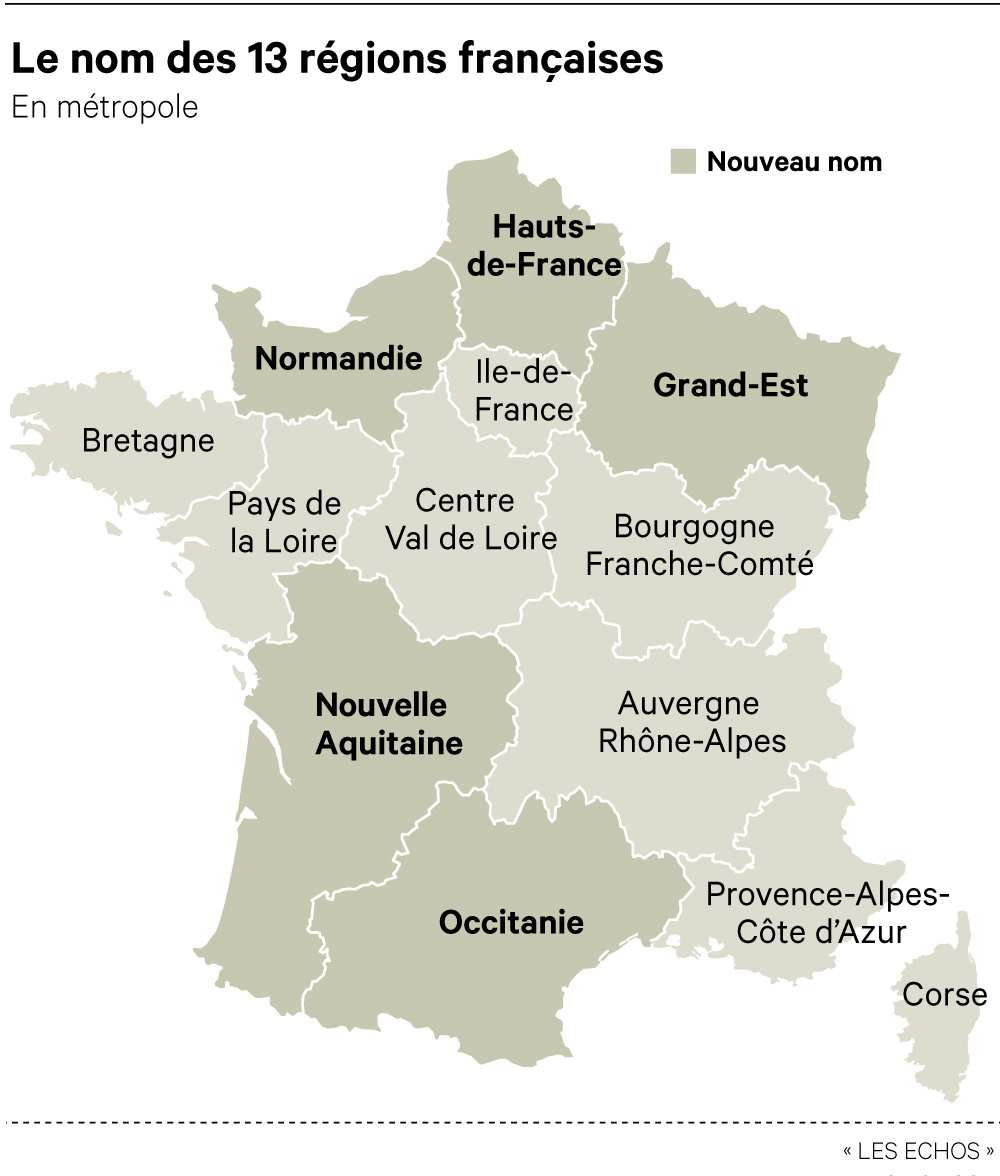 Comment S&amp;#039;Appelle Désormais Votre Région intérieur Les Nouvelles Régions De France