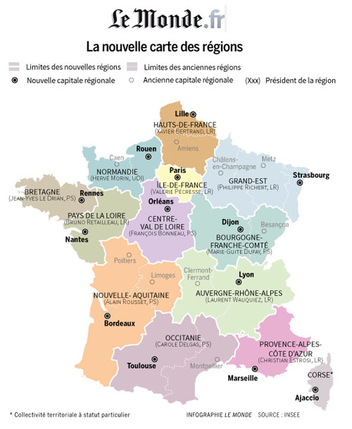 Comment S&amp;#039;Appellent Les Nouvelles Régions Françaises serapportantà Les Nouvelles Regions
