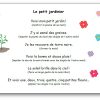 Comptine Le Petit Jardinier - Paroles Illustrées De La dedans Jeux De Paroles