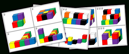 Cycle 1 - Modèles D&amp;#039;Assemblage De Cubes | Matematicas pour Topologie Cp