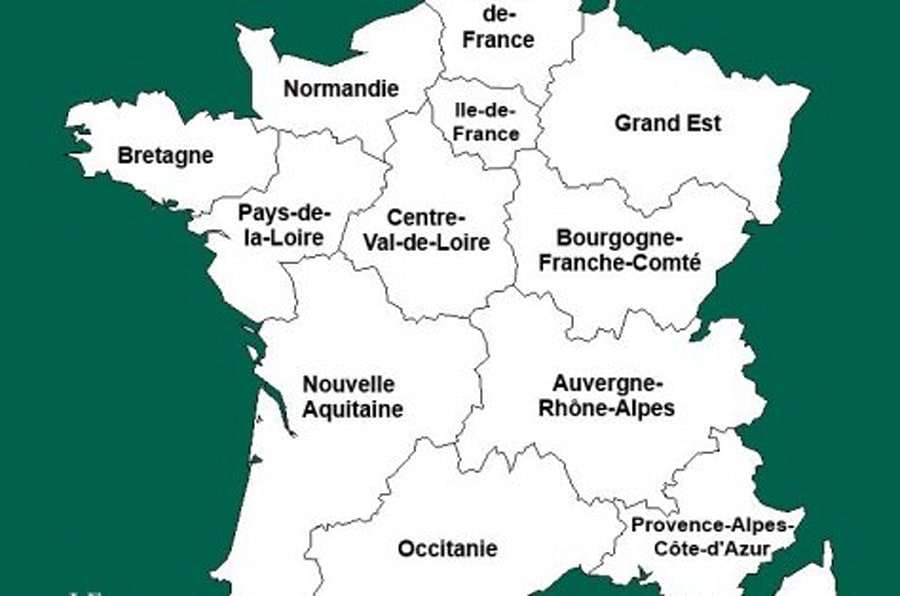 Découvrez Le Nom De Toutes Les Nouvelles Régions intérieur Carte De France Region A Completer