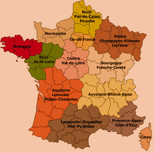 Découvrez Les Nouvelles Régions Françaises - Cairn dedans Nouvelles Régions De France 2016