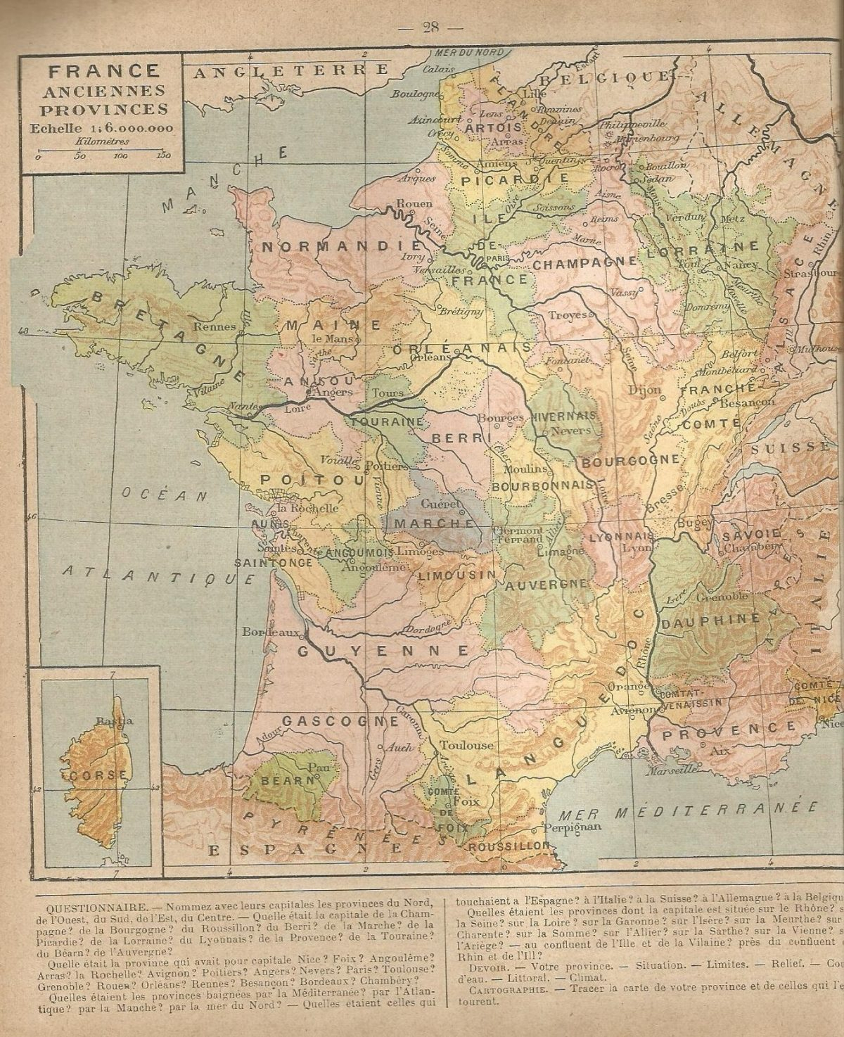 Des Anciennes Provinces Au Départements (1477-1789). - Le à Anciennes Provinces Françaises Carte
