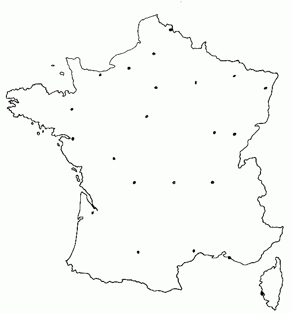 Dessin Carte France Vierge | My Blog tout Carte De France Vierge À Compléter En Ligne