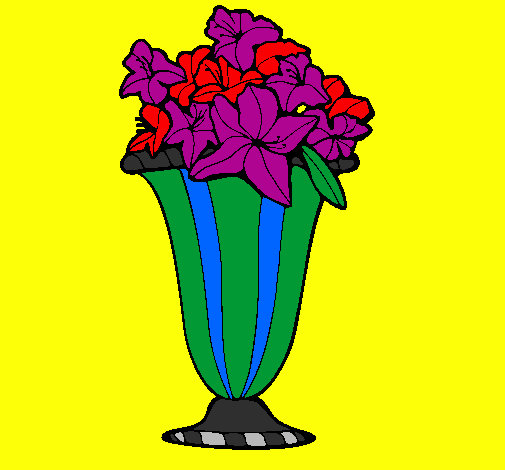 Dessin De Vase De Fleurs Colorie Par Membre Non Inscrit Le pour Vase De Fleurs Dessin