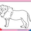 Dessin Lion 4 Facile - Comment Dessiner Un Lion Facilement concernant Modèles De Dessins À Reproduire