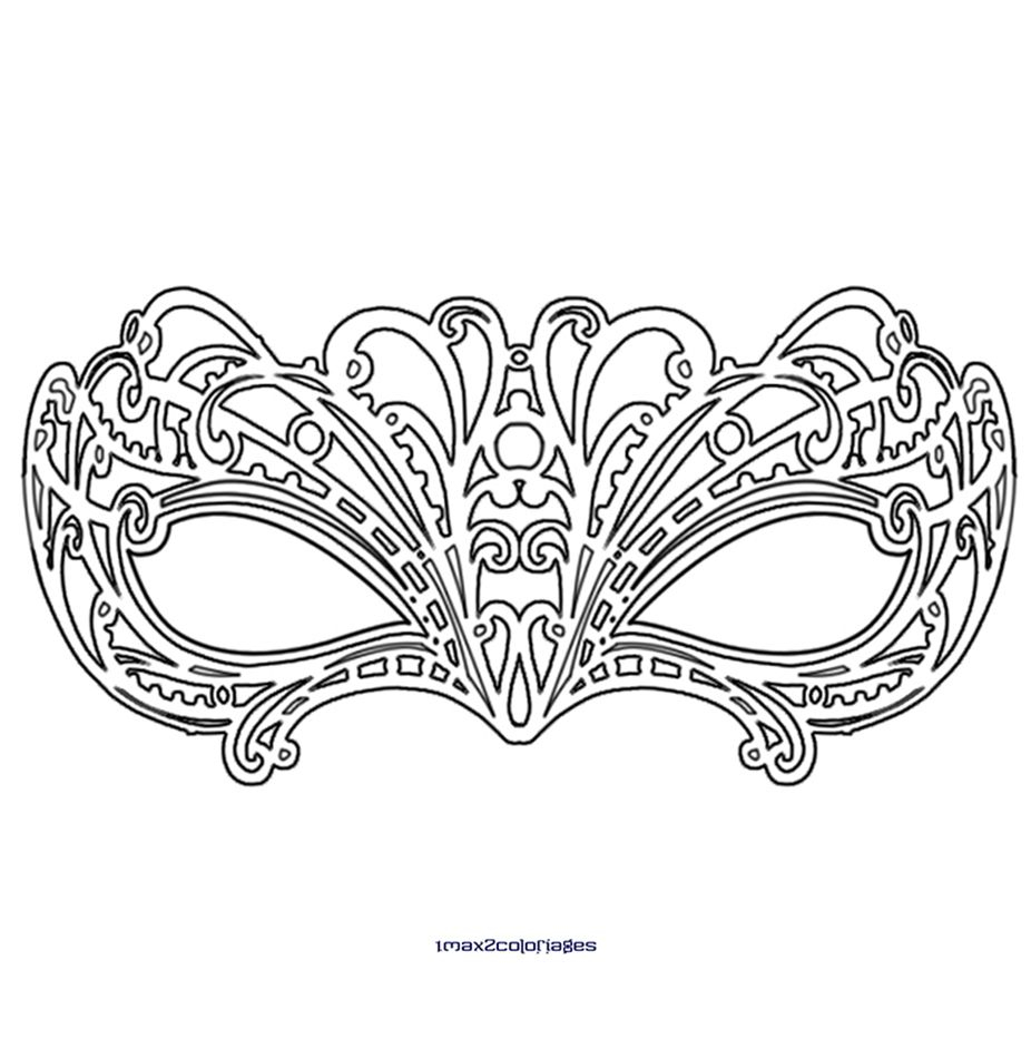 Dessin Masque Vénitien … | Coloriage Masque, Coloriage tout Masque Loup A Colorier