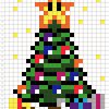 Dessin Pixel Noel - Primanyc à Dessin Pixel Noel