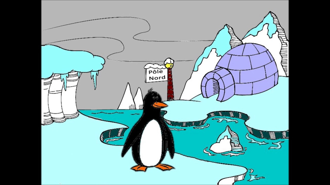 Dessin Pole Nord - Dessin Et Coloriage pour Un Pingouin Du Pôle Nord