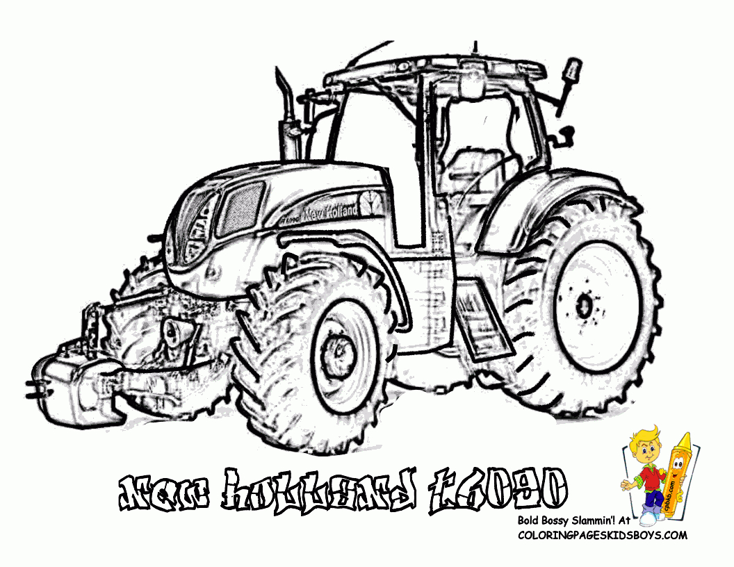 Dessin-Tracteur-47.Gif (1056×816) | Coloriage Tracteur avec Dessin Animé De Tracteur John Deere