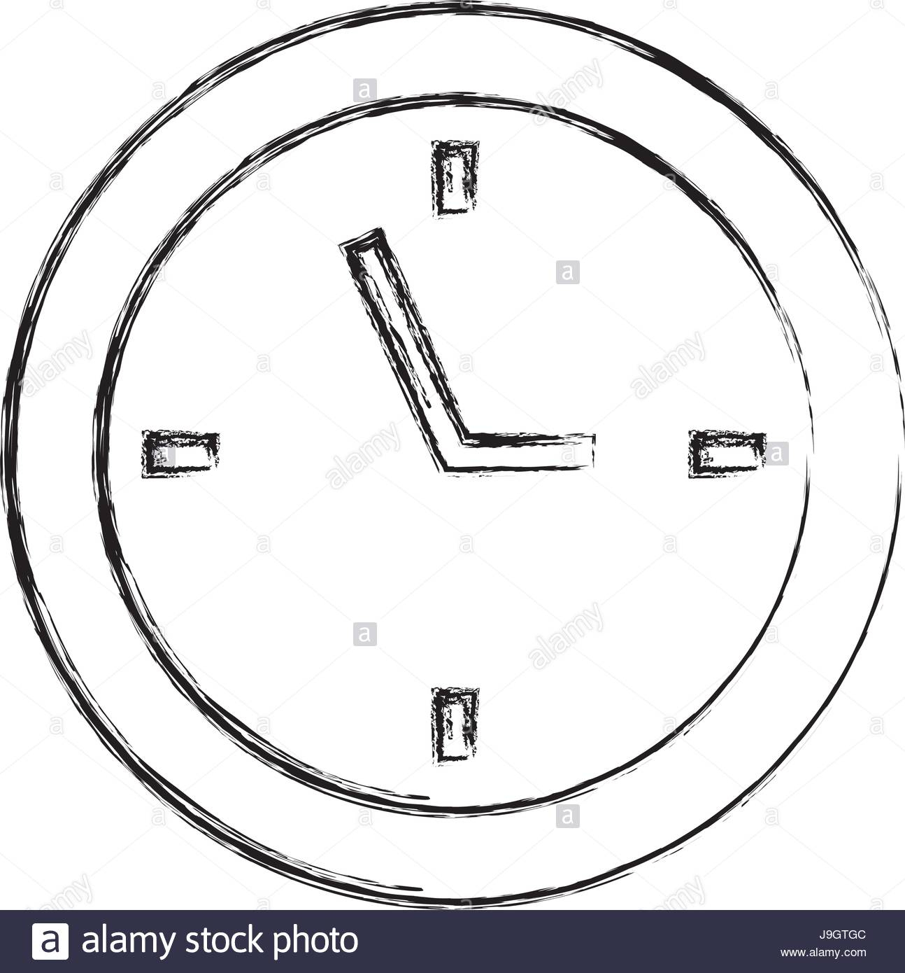 Dessiner Croquis Dessin D'Horloge Vecteurs Et Illustration destiné Dessin D Horloge