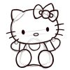 Dessiner Hello Kitty | Anniversaire D'Hello Kitty, Papier serapportantà Hello Kitty À Dessiner