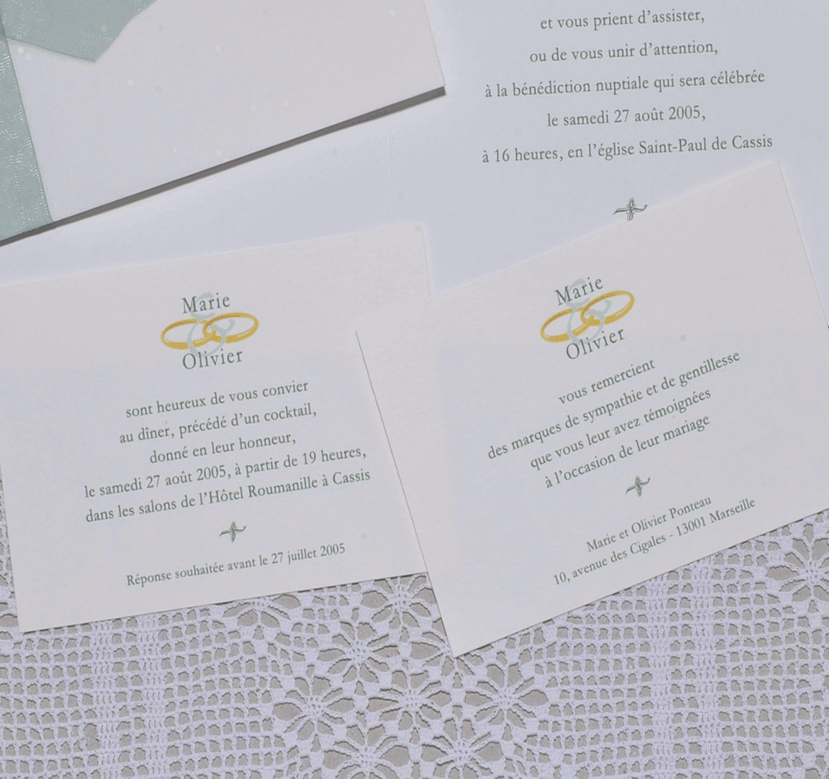 Détail Du Carton D'Invitation Et De Réponse Du Faire-Part à Texte Invitation Vin D Honneur Mariage