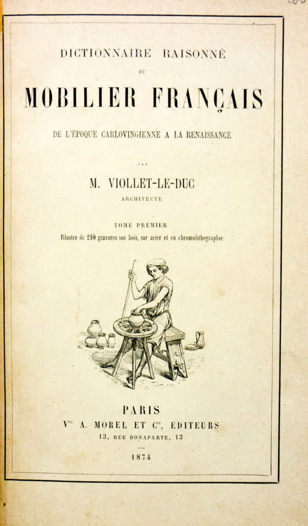 Dictionnaire Raisonné Du Mobilier Français De L&amp;#039;Époque intérieur Dictionnaire Du Moyen Age