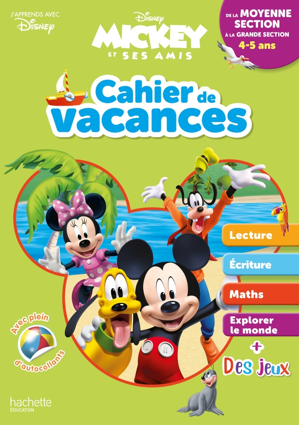 Disney - Mickey - Cahier De Vacances, De La Moyenne encequiconcerne Cahier De Vacances Moyenne Section A Imprimer