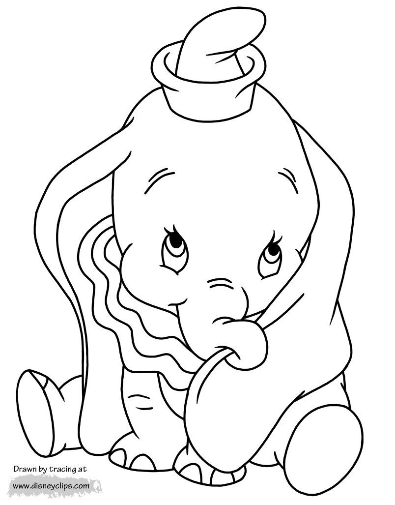 Dumbo Coloring Pages Disneys Dumbo Coloring Pages 2 concernant Dessin Dumbo