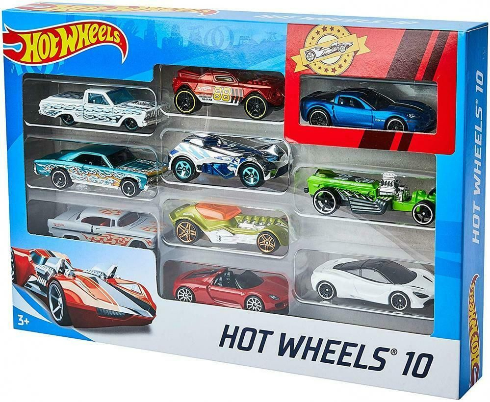 Ebay #Sponsored Hot Wheels Coffret 10 Vehicules Jouet Pour pour Jeux De Petite Voiture