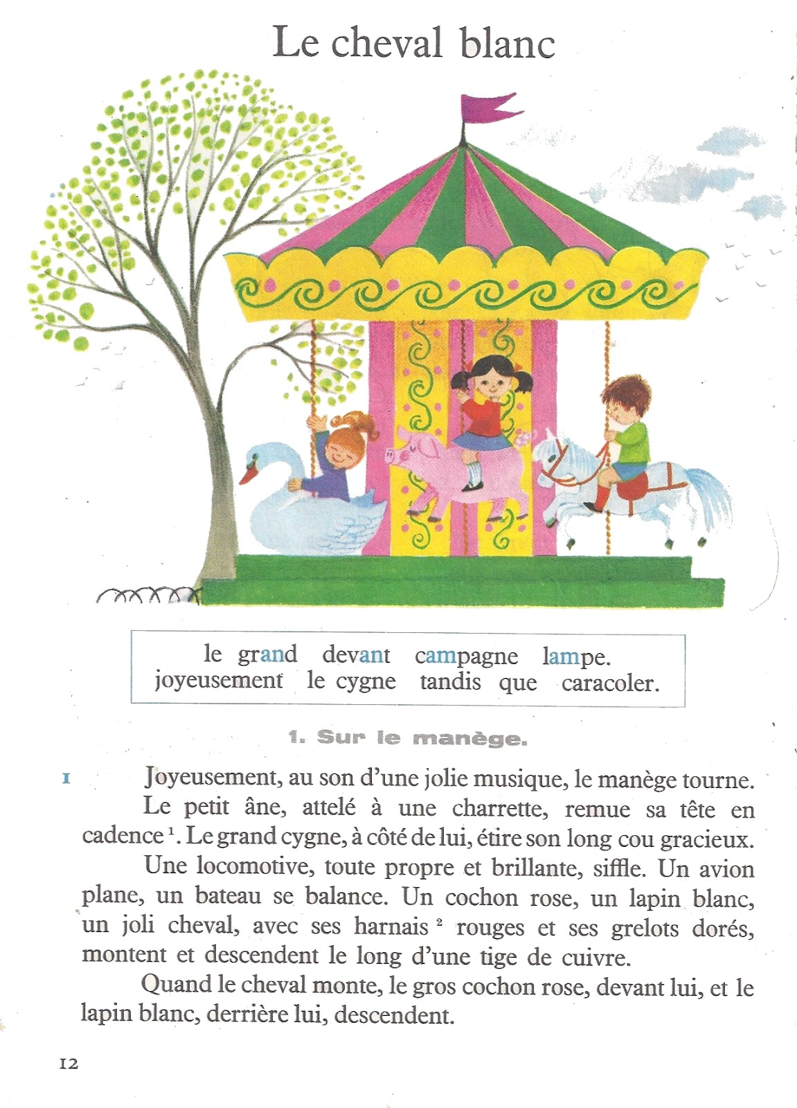 École : Références: Le Cheval Blanc, F. Houlet - Lire Et destiné Petite Histoire A Imprimer