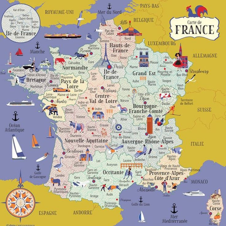 Educational Infographic : Carte De France - Infographicnow dedans Carte Départementale De La France