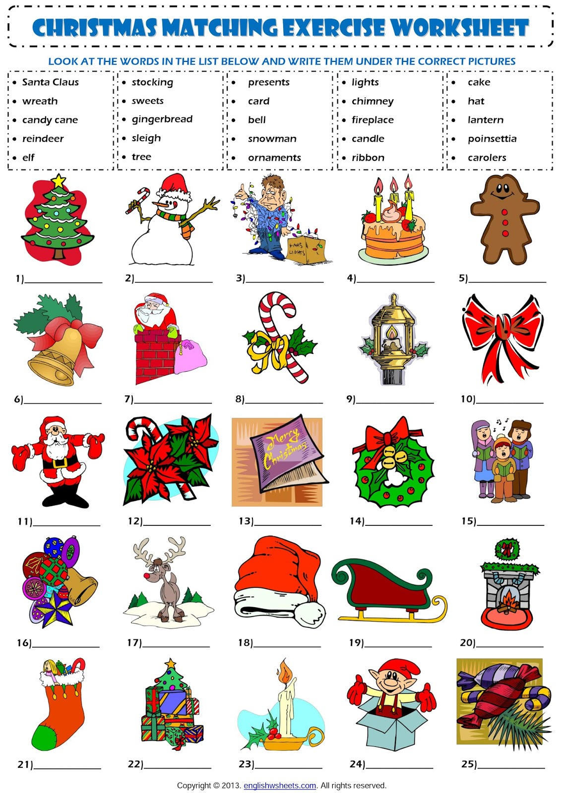 El Mundo De 6ºc: Christmas Vocabulary encequiconcerne Vocabulaire De Noel En Anglais