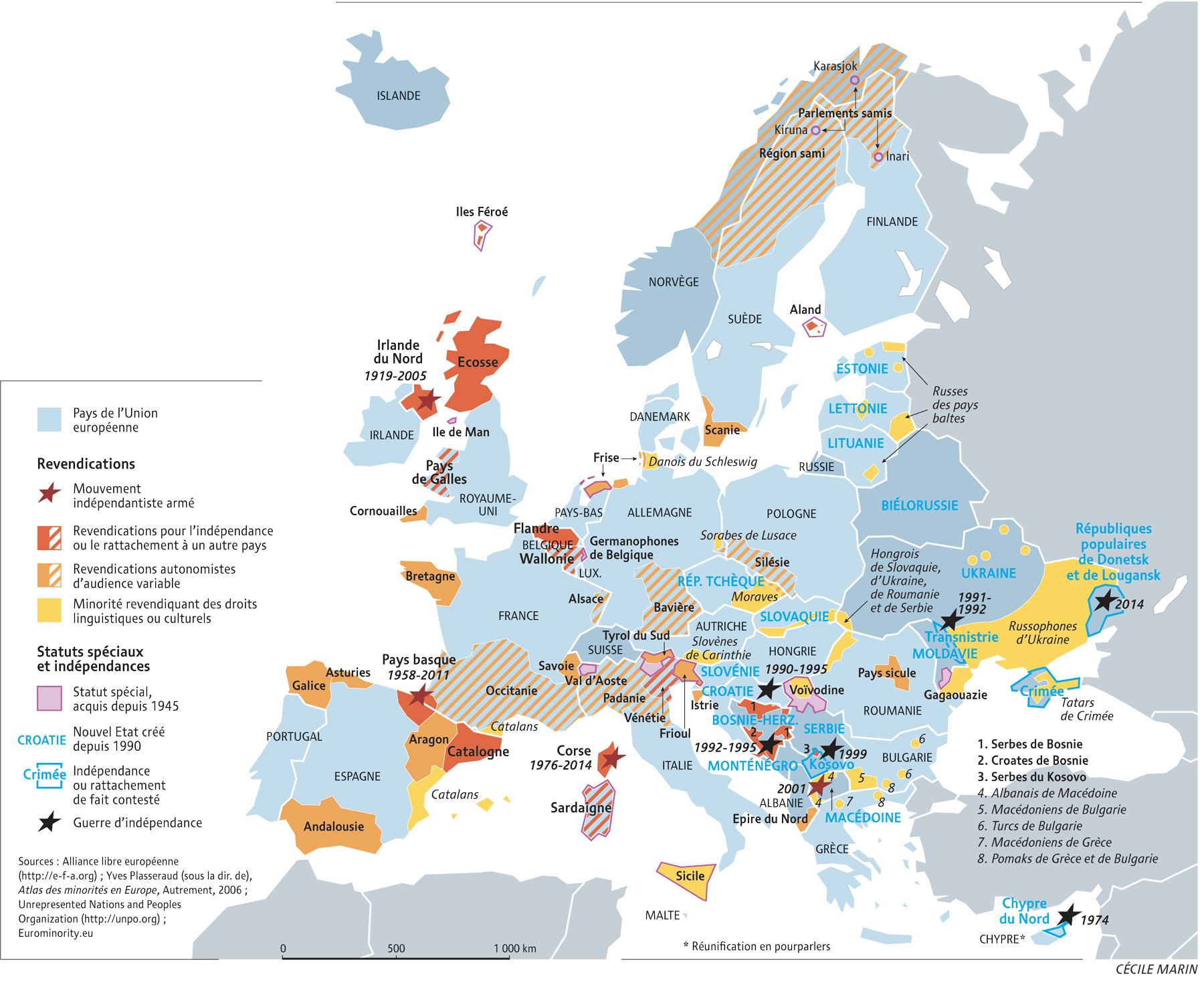 En Europe, Des Revendications Identitaires Multiformes concernant Carte Europe 2017