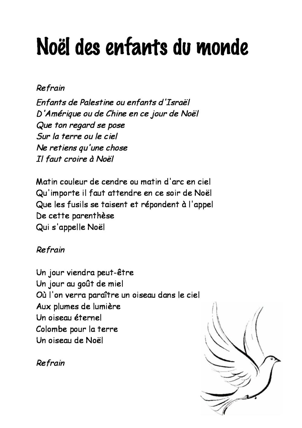 Entre Le Boeuf Et L&amp;#039;Âne Gris Il Est Né Le Divin Enfant Mon avec Henri Des Paroles