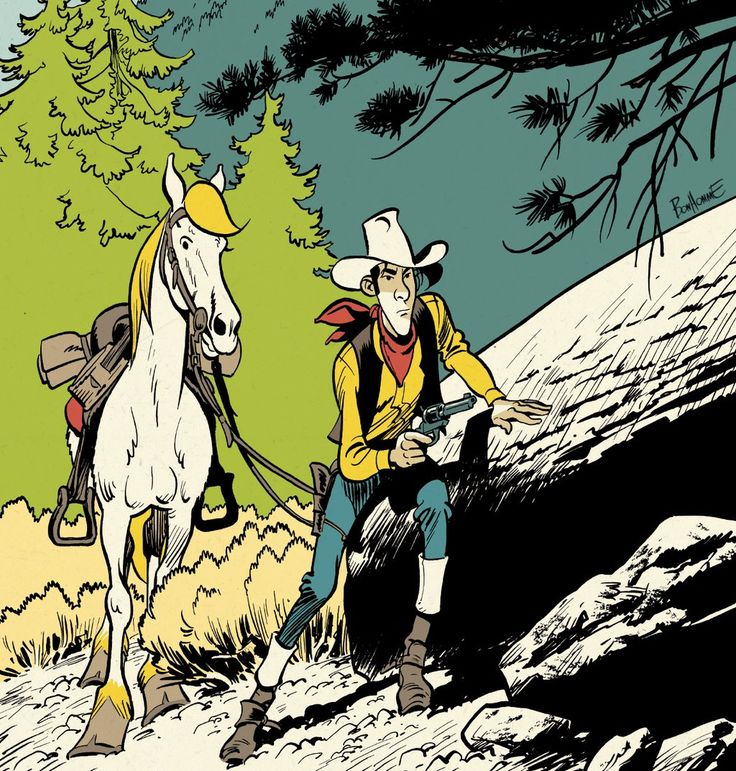 Épinglé Par Sushewac Sur The Best Comic-Western Heroes En à Lucky Luke Dessin Animé En Français