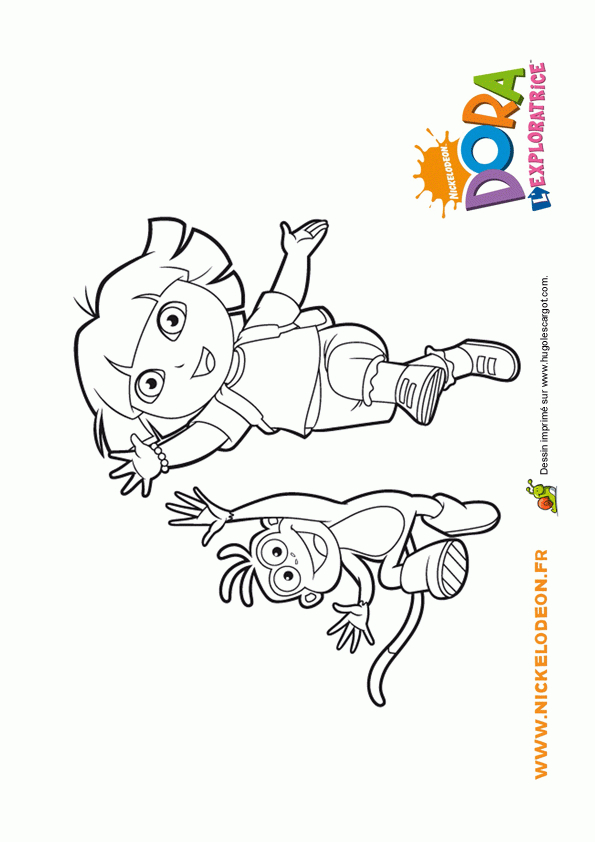 Épinglé Sur Coloriages Dora L'Exploratrice concernant Dessin Animé Dora Et Babouche