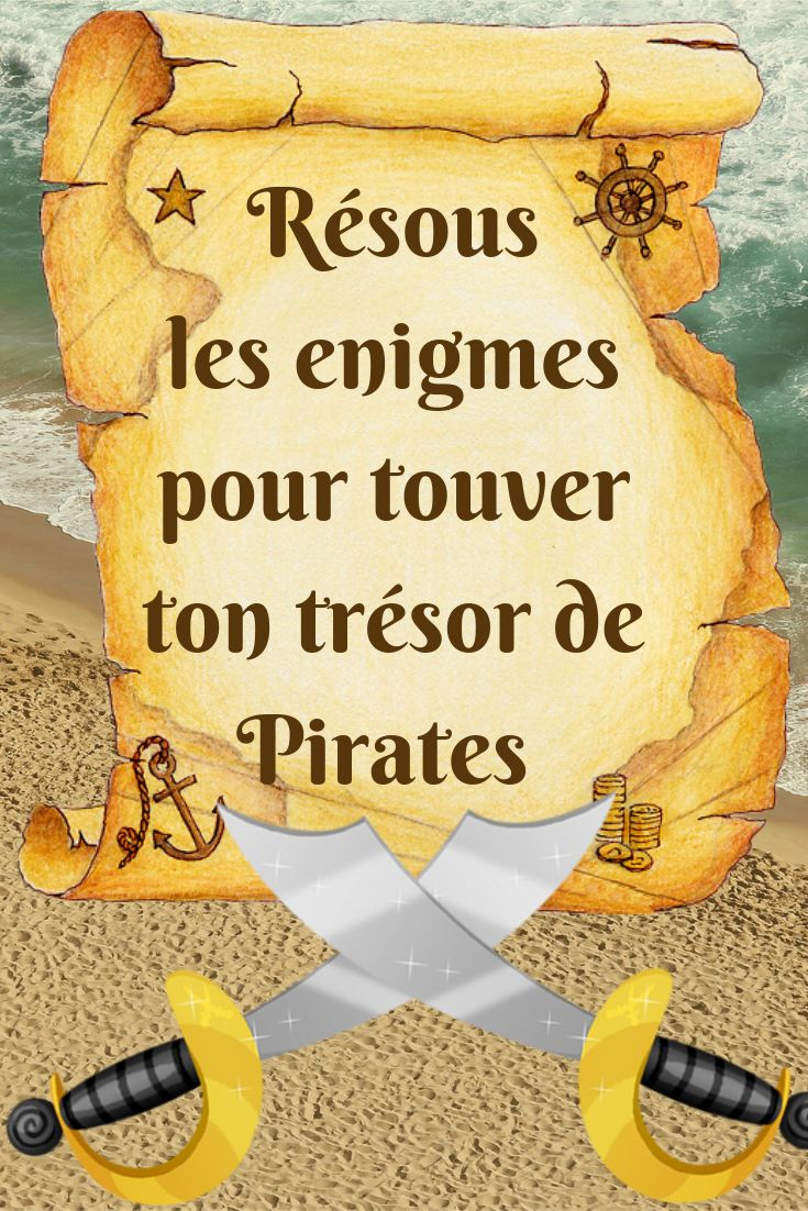 Escape Game Pirate - Le Trésor Maudit - Escape Kit Enfants intérieur Jeux Sur Les Pirates