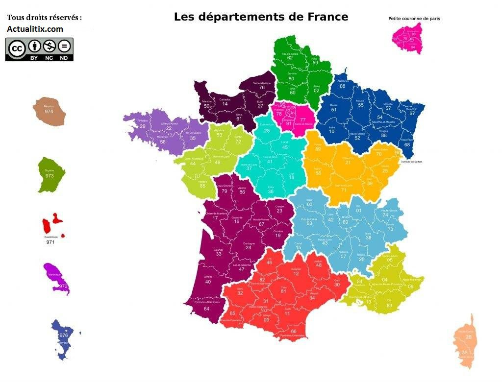 Espacoluzdiamantina: 25 Belle Carte Avec Tous Les à Carte De France Avec Les Départements