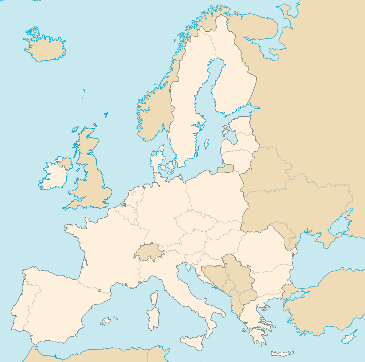 États Membres De L'Union Européenne — Wikipédia Destiné à Carte Des Pays De L Union Européenne