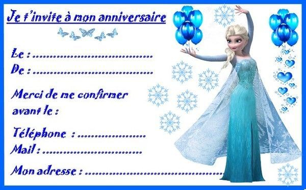 Etiquettes Invitations Reine Des Neiges Pour Anniversaire encequiconcerne Carte D Invitation Anniversaire Violetta
