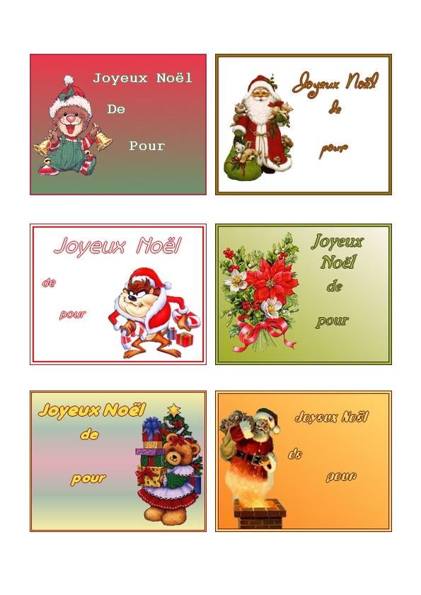 Etiquettes Pour Faire Des Cadeaux De Noel À Imprimer Sur encequiconcerne Etiquette Cadeau Noel A Imprimer Gratuitement