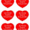 Etiquettes Pour Faire Des Cadeaux De Saint Valentin À à Carte St Valentin Gratuite À Imprimer