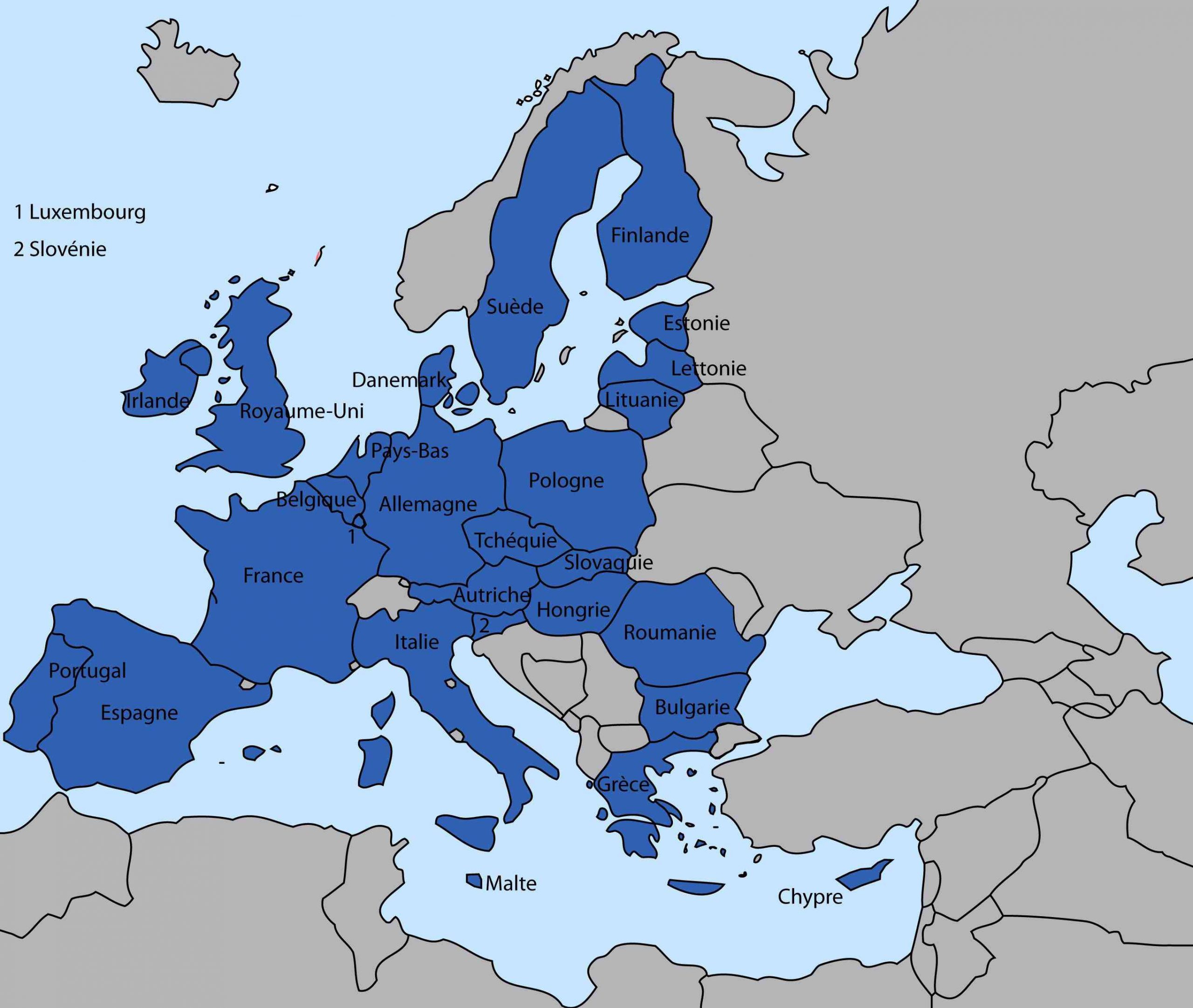Europe - Carte Avec Symboles Des Pays » Vacances - Guide à Union Européenne Carte Vierge