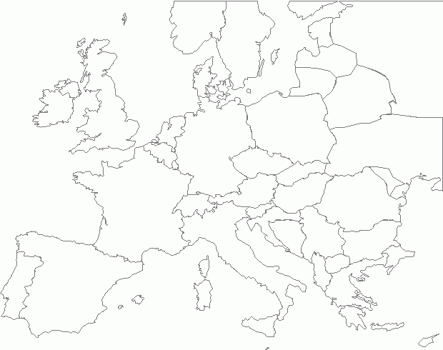 Europe Politique Vierge Carte En Ligne tout Carte Europe Vierge À Compléter En Ligne